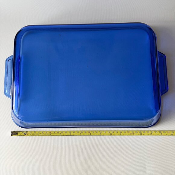 Anchor Hocking Ovenware COBALT BLUE Casserole Baking Dish 4QT - Picture 2 of 3